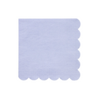 Light purple napkin with scalloped edges for birthdays from Parte Haus party supply store in Bethesda MD