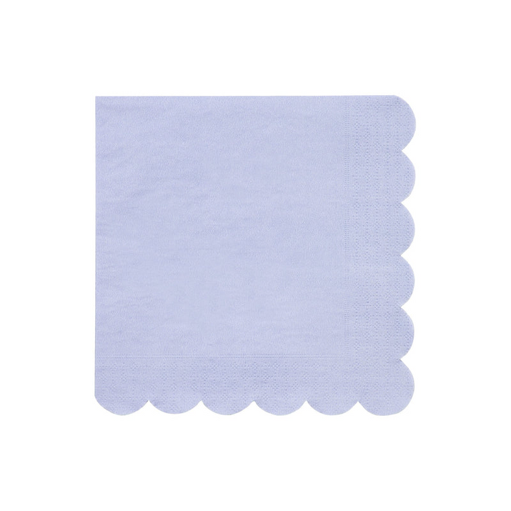 Multicolor Scallop Edge Dinner Napkins
