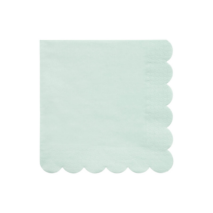 Multicolor Scallop Edge Dinner Napkins
