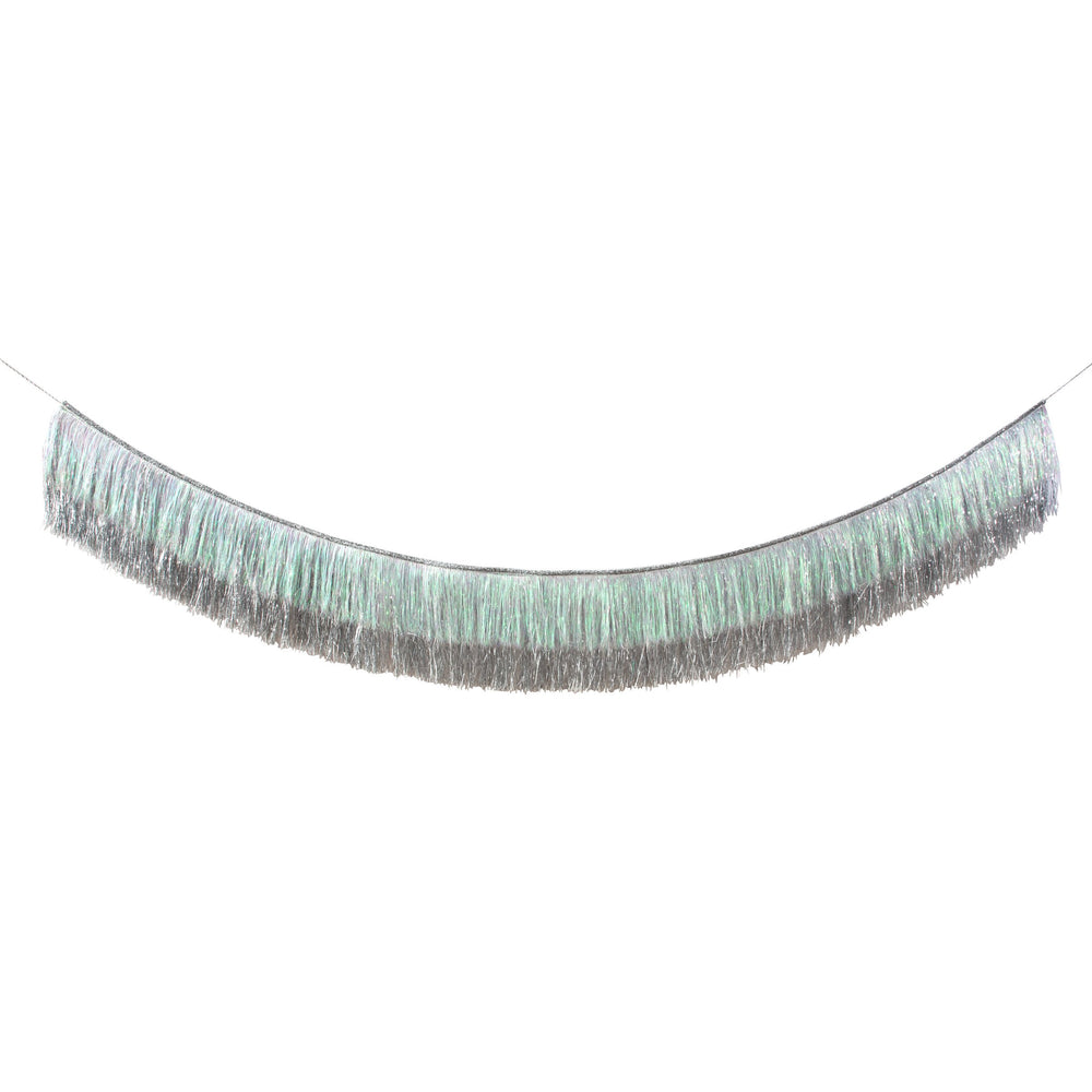 Silver Tinsel Fringe Garland