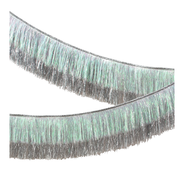 Silver Tinsel Fringe Garland