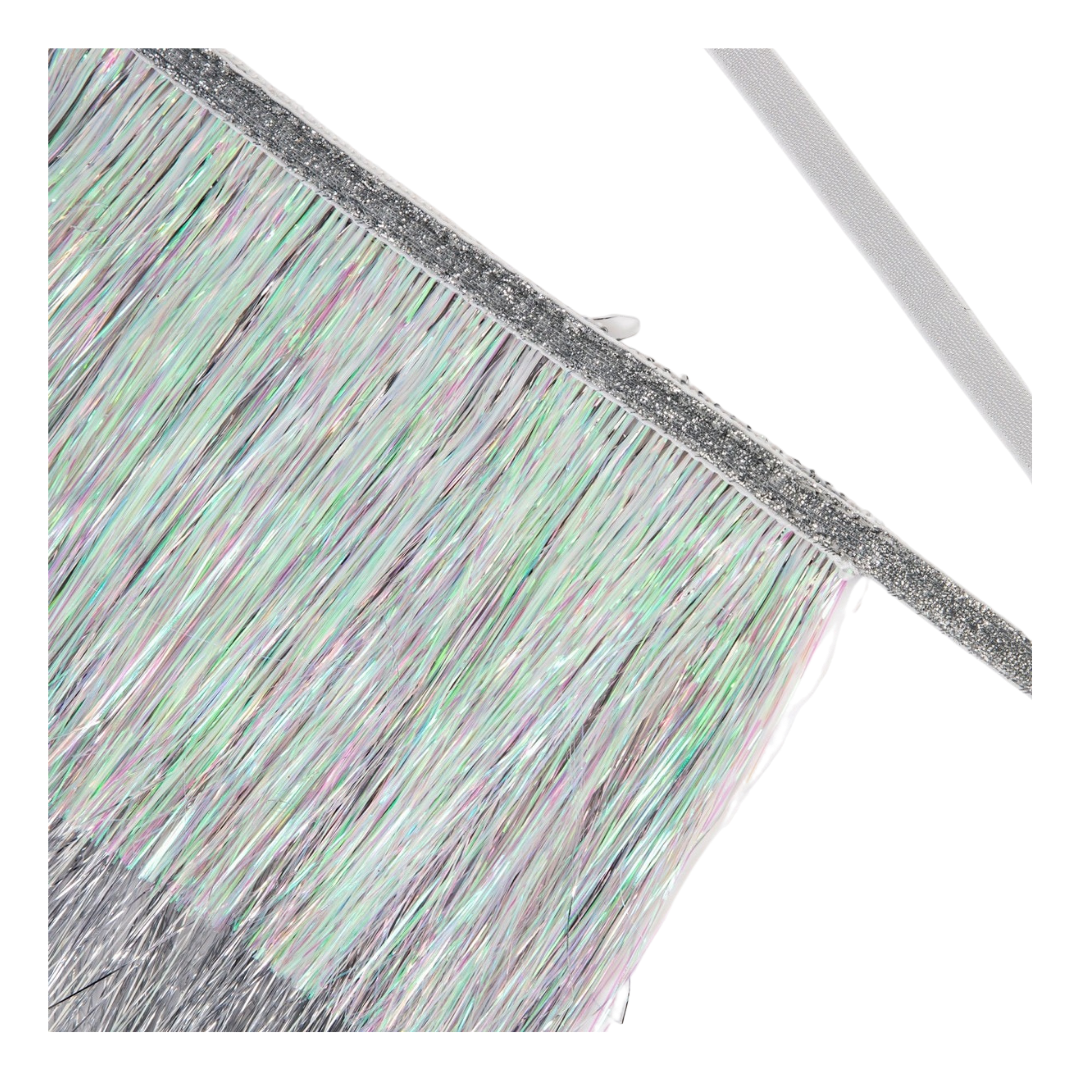 Silver Tinsel Fringe Garland