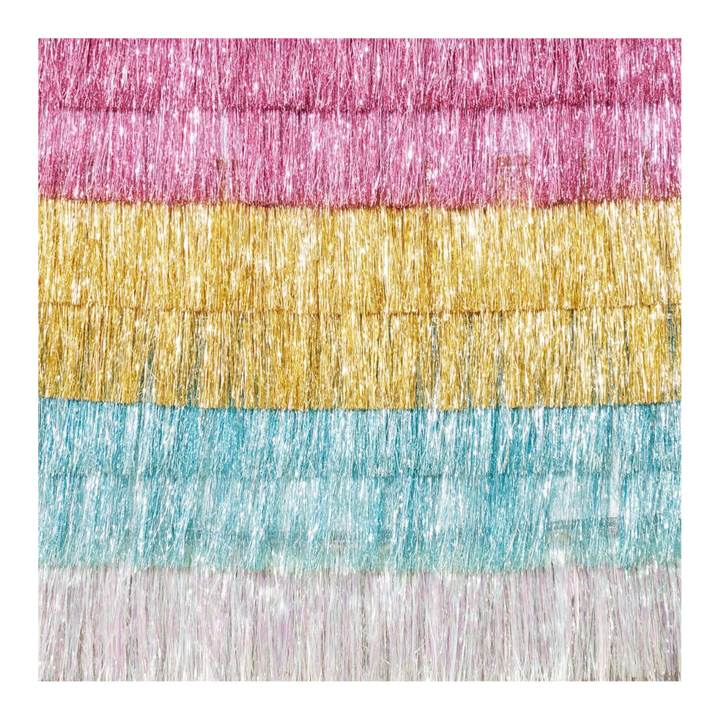 Silver Tinsel Fringe Garland