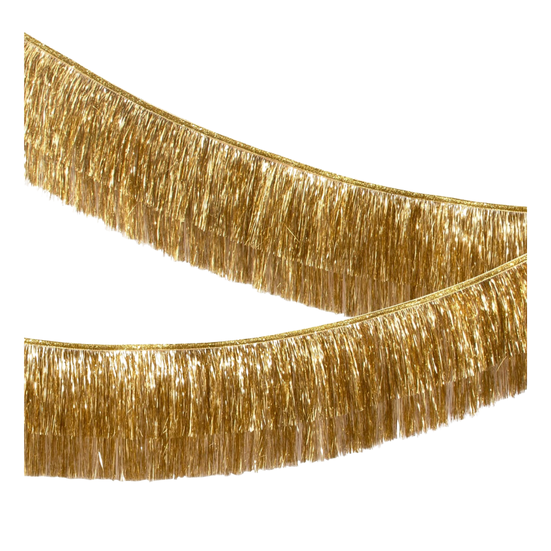 Gold Tinsel Fringe Garland