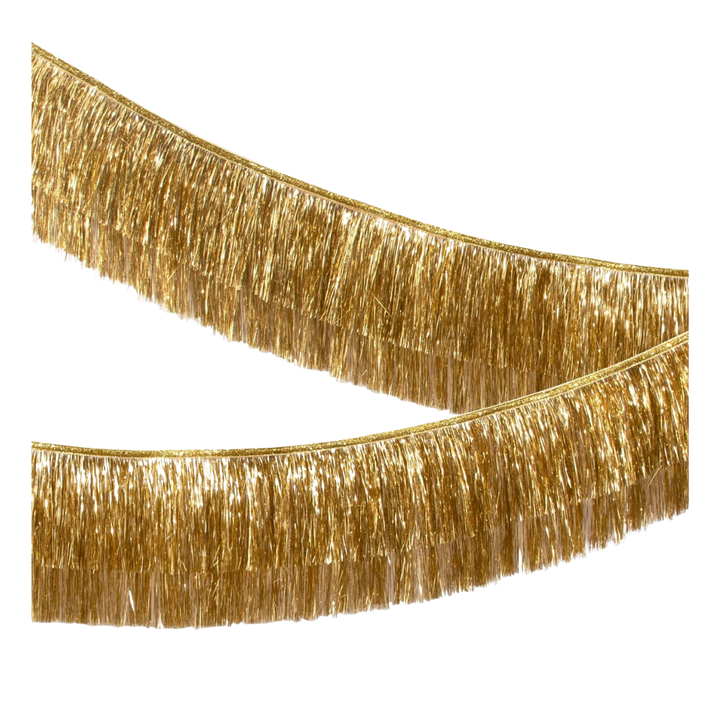 Gold Tinsel Fringe Garland