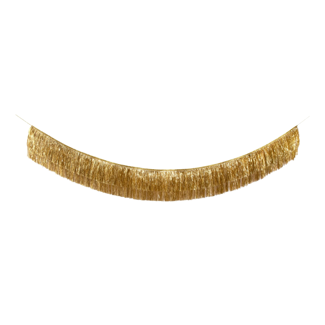 Gold Tinsel Fringe Garland