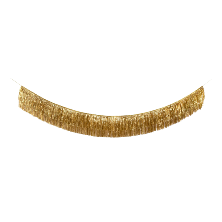 Gold Tinsel Fringe Garland