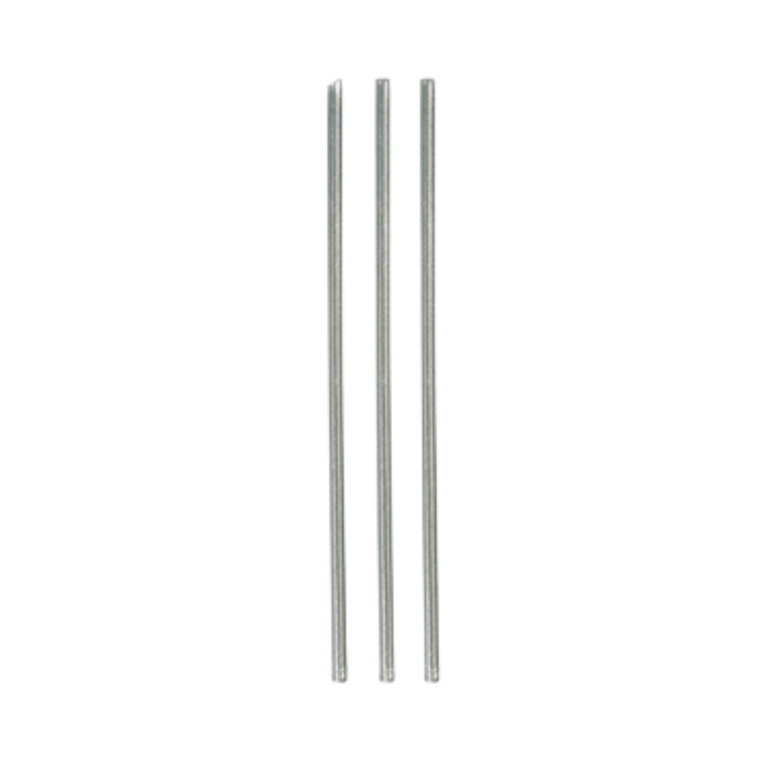 silver reusable straw set straight eco-friendly from Parte Haus party supply store in Bethesda Maryland