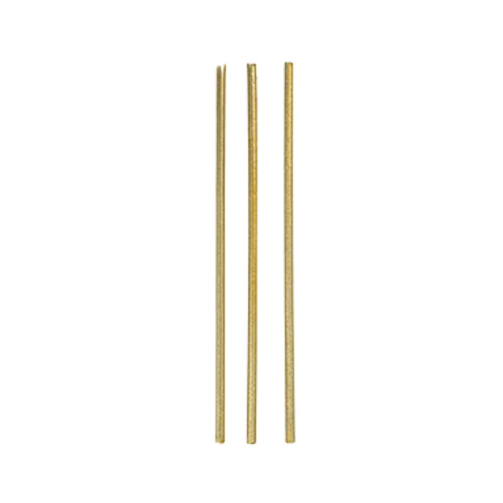 Gold metal straws with a shiny finish for celebrations from Parte Haus party supply store in Bethesda MD