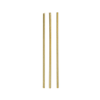 Gold metal straws with a shiny finish for celebrations from Parte Haus party supply store in Bethesda MD