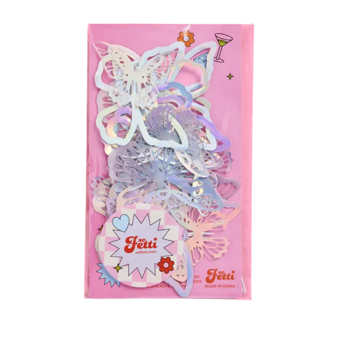 Iridescent Butterfly Cake Topper