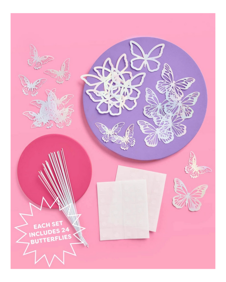 Iridescent Butterfly Cake Topper