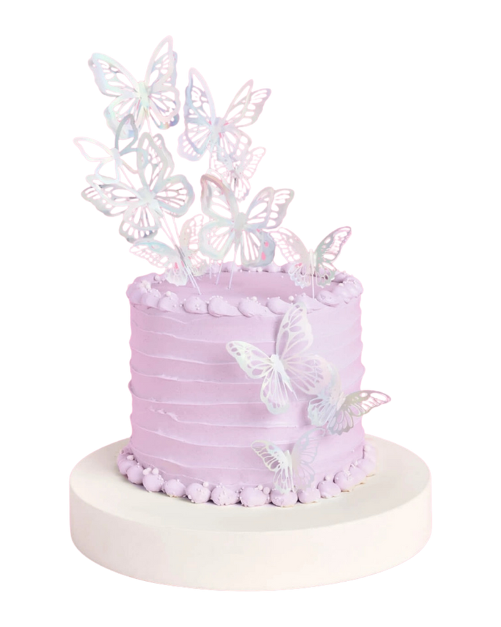 Iridescent Butterfly Cake Topper