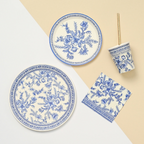 Blue French Toile Large Plate