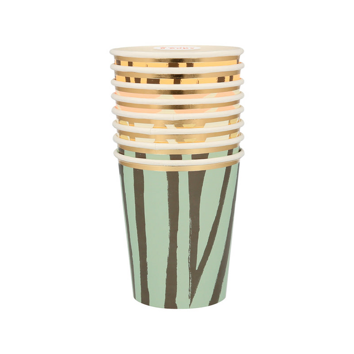 Safari Animal Print Cups