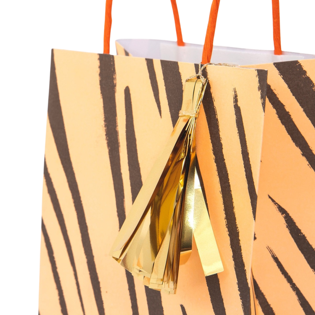 Yellow and Green Safari Animal Print Party Bags