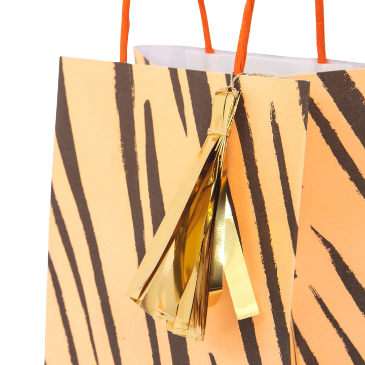 Yellow and Green Safari Animal Print Party Bags