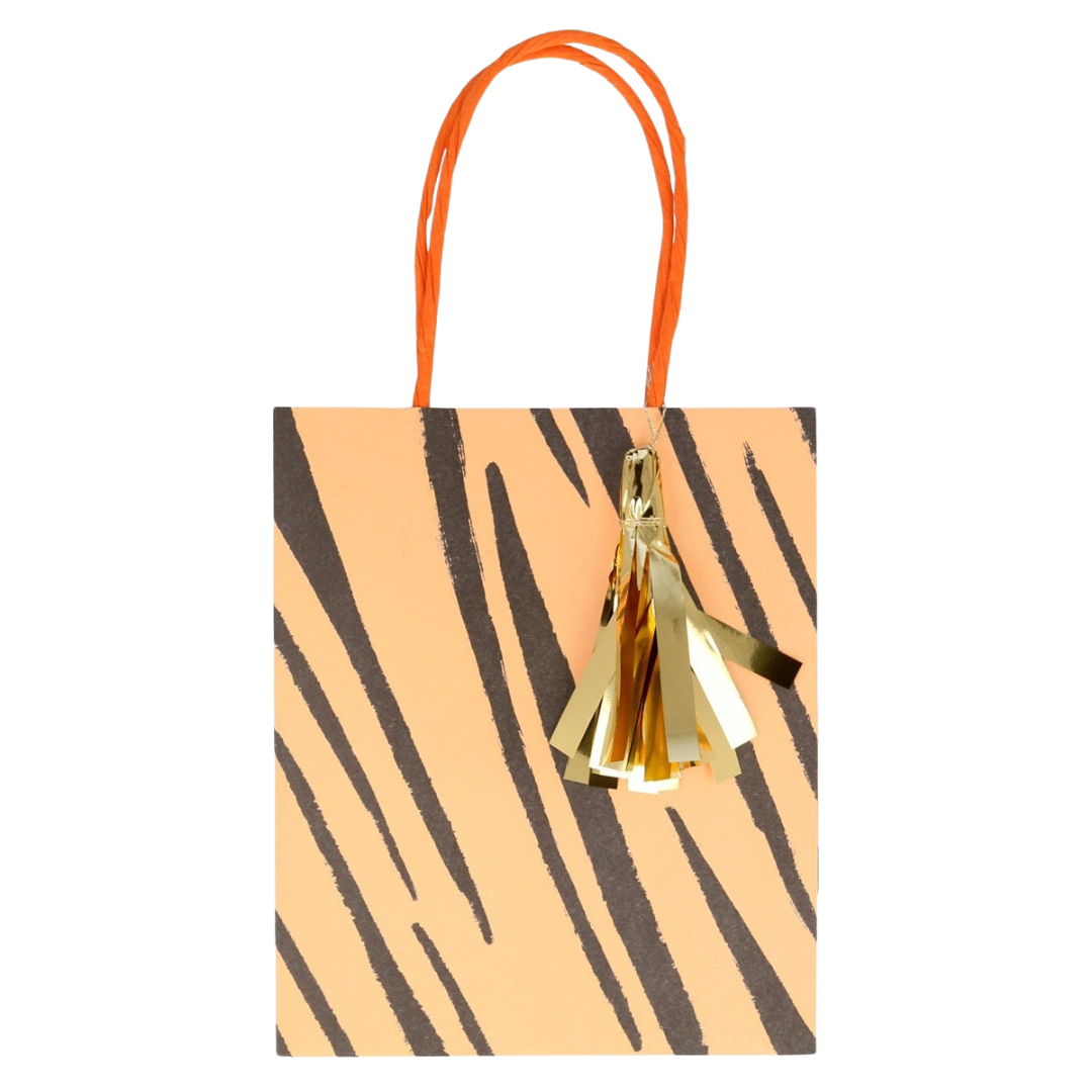 Yellow and Green Safari Animal Print Party Bags