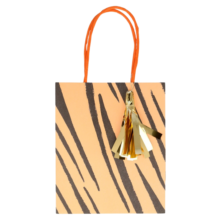 Yellow and Green Safari Animal Print Party Bags