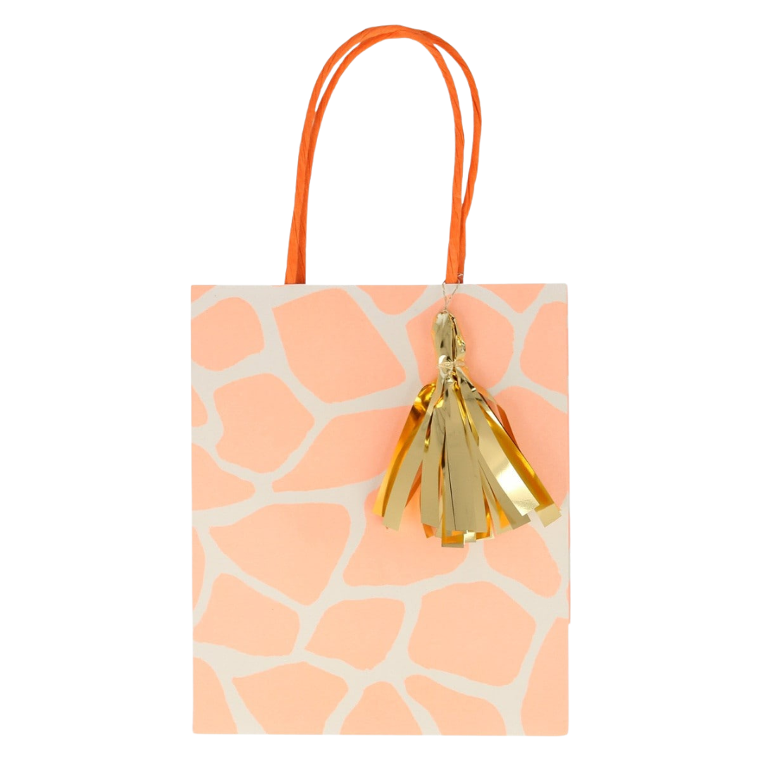 Yellow and Green Safari Animal Print Party Bags
