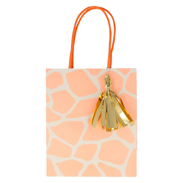 Yellow and Green Safari Animal Print Party Bags