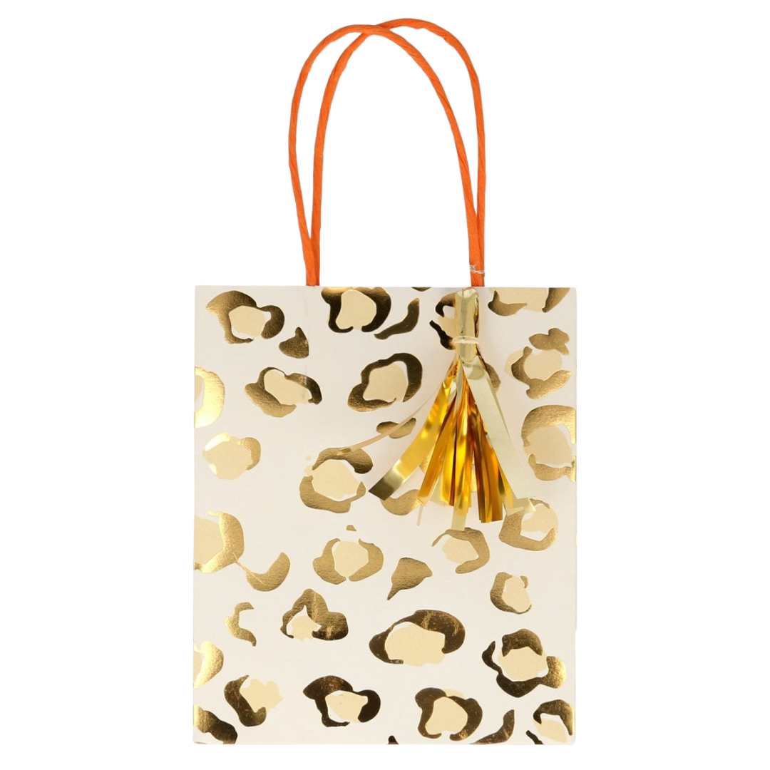 Yellow and Green Safari Animal Print Party Bags