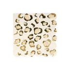 gold leopard print napkin with scalloped edges for birthday from Parte Haus party supply store in Bethesda Maryland