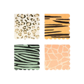 Animal print multicolor cocktail napkins jungle safari theme from Parte Haus party supply store in Bethesda MD