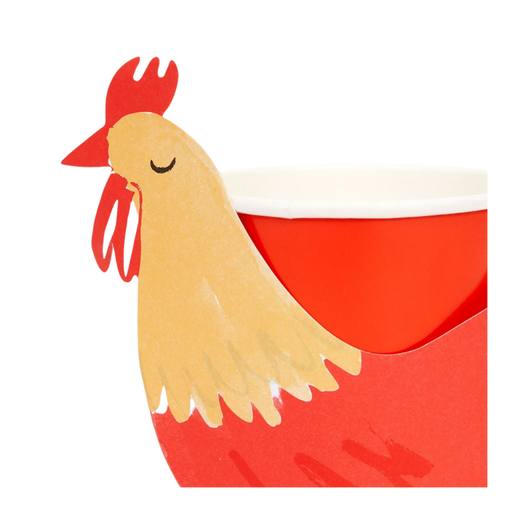 On the Farm Rooster Party Cups
