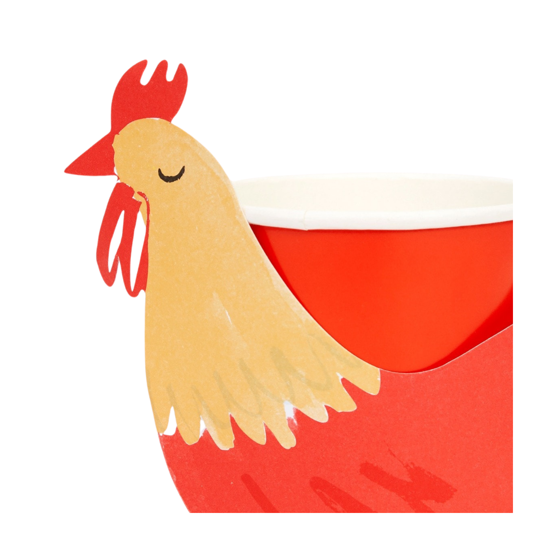 On the Farm Rooster Party Cups
