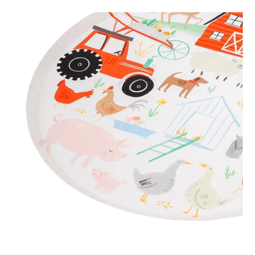 Farm  Animal Plates -  Large