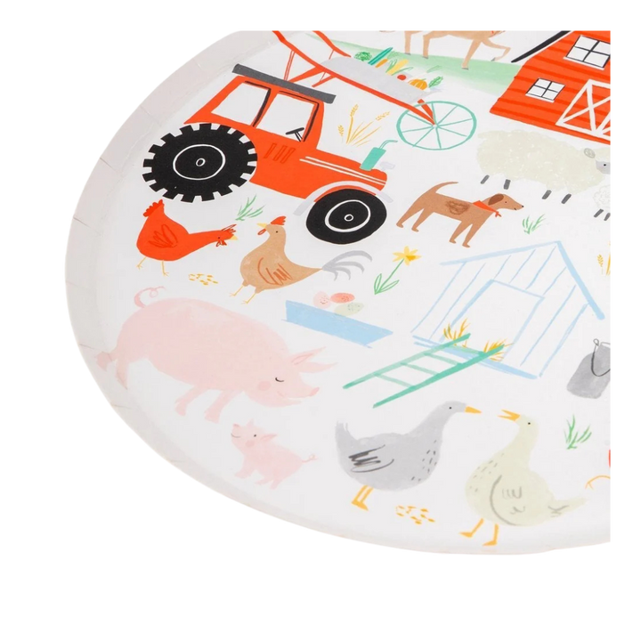 Farm  Animal Plates -  Large