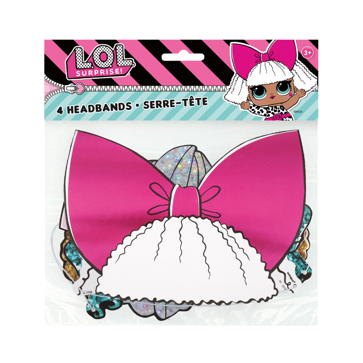 L.O.L. SURPRISE! Paper Headbands with Foil - 4pk