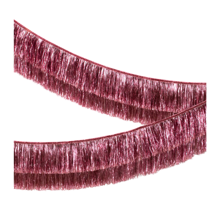 Pink Tinsel Fringe Garland