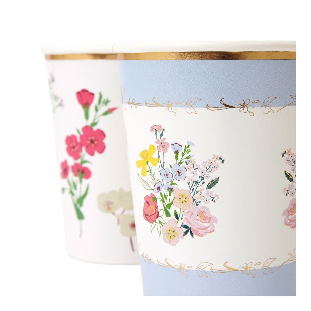 English Garden Party Cups