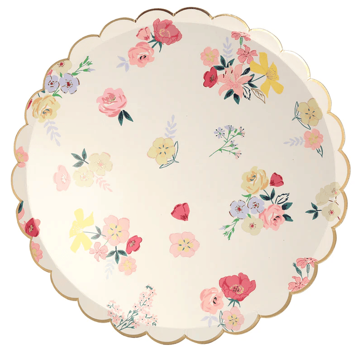 Floral English Garden Dinner Plates