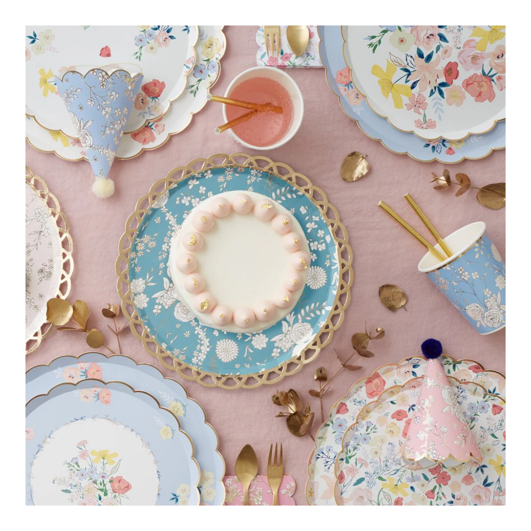 English Garden Floral Dinner Plates