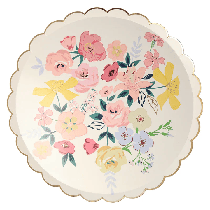 Floral English Garden Dinner Plates