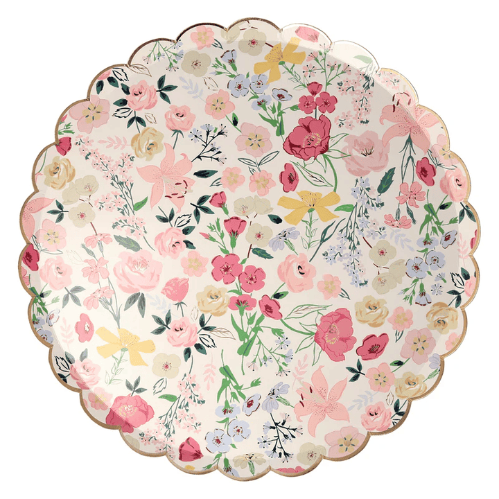 Floral English Garden Dinner Plates