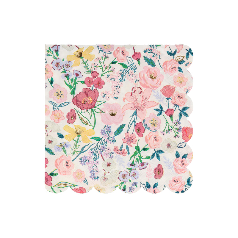 Floral English Garden Dinner Napkins
