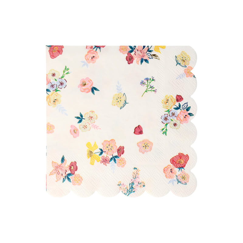Floral English Garden Dinner Napkins