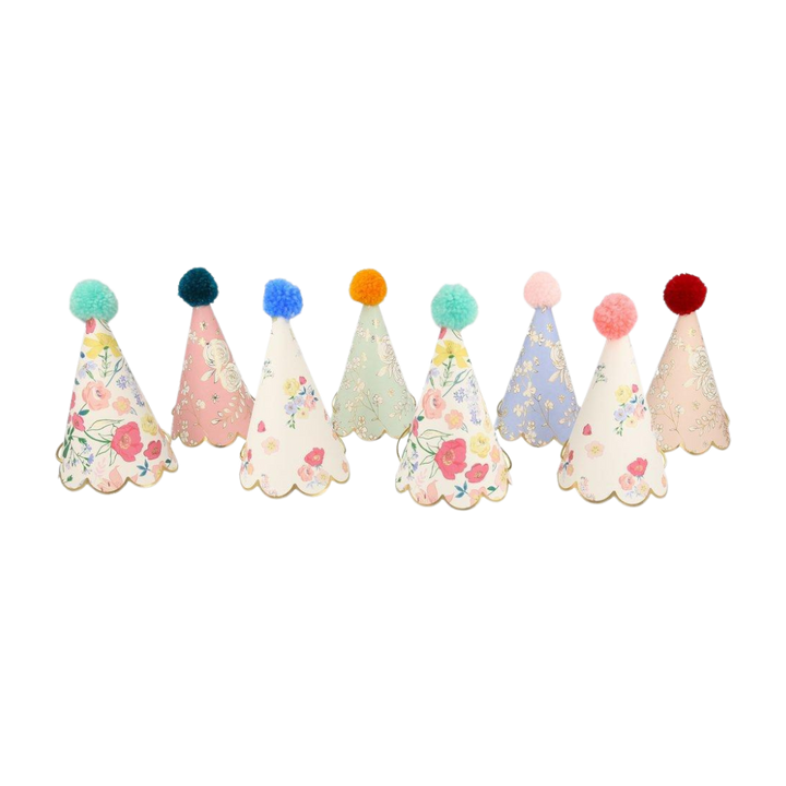 English Garden Birthday Party Hats