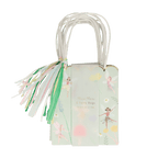 Pastel fairy gift bag with white handles and tassel fairy birthday from Parte Haus party supply store in Bethesda MD