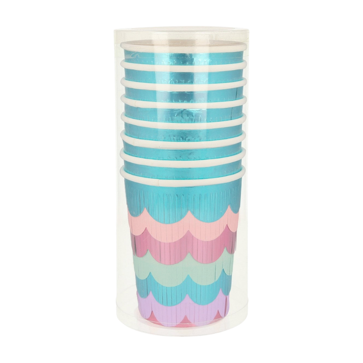 Mermaid Scalloped Fringe Cups