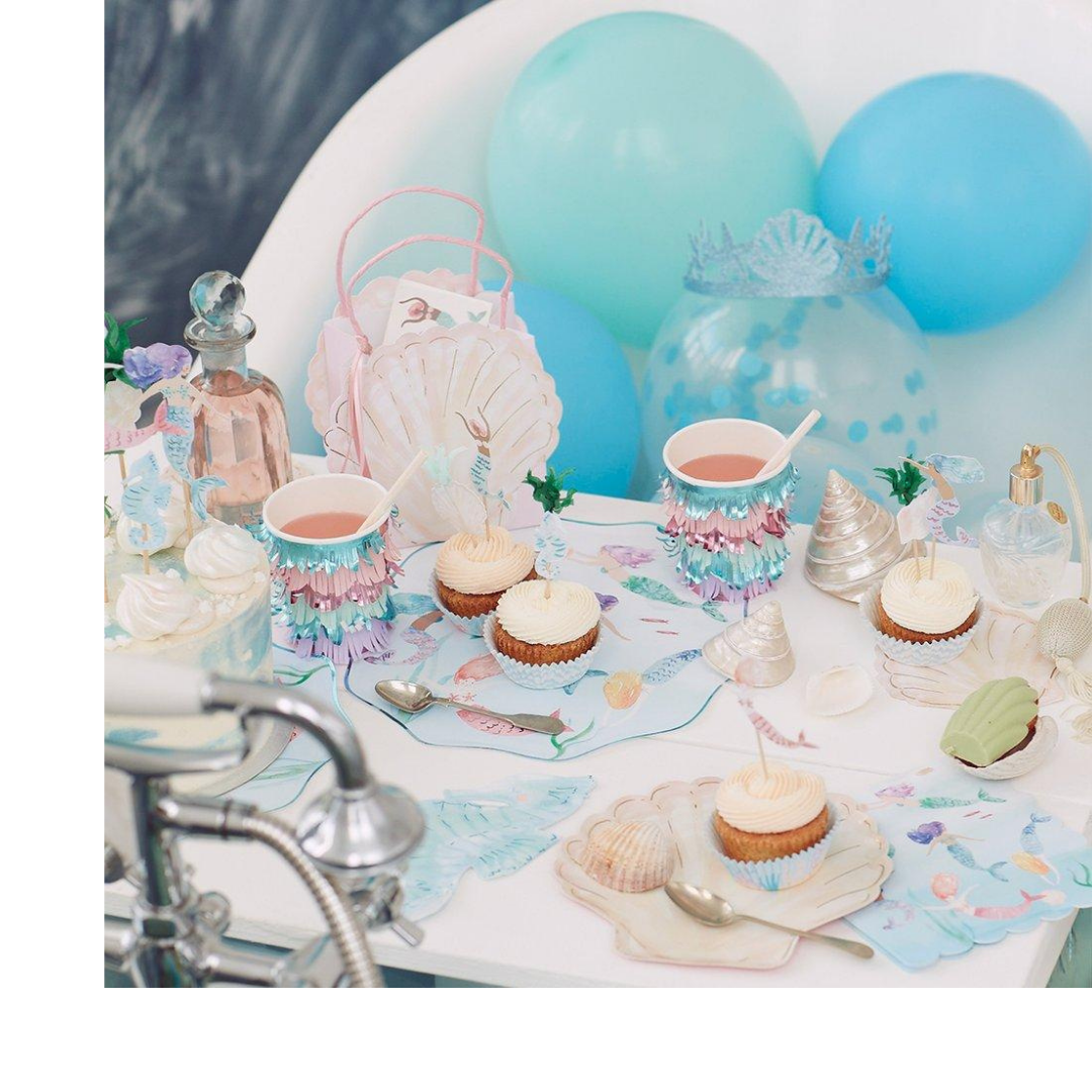 Mermaids Swimming Plates