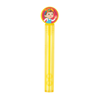 Yellow bubble wand with cartoon character topper for kids birthday from Parte Haus party supply store in Bethesda MD