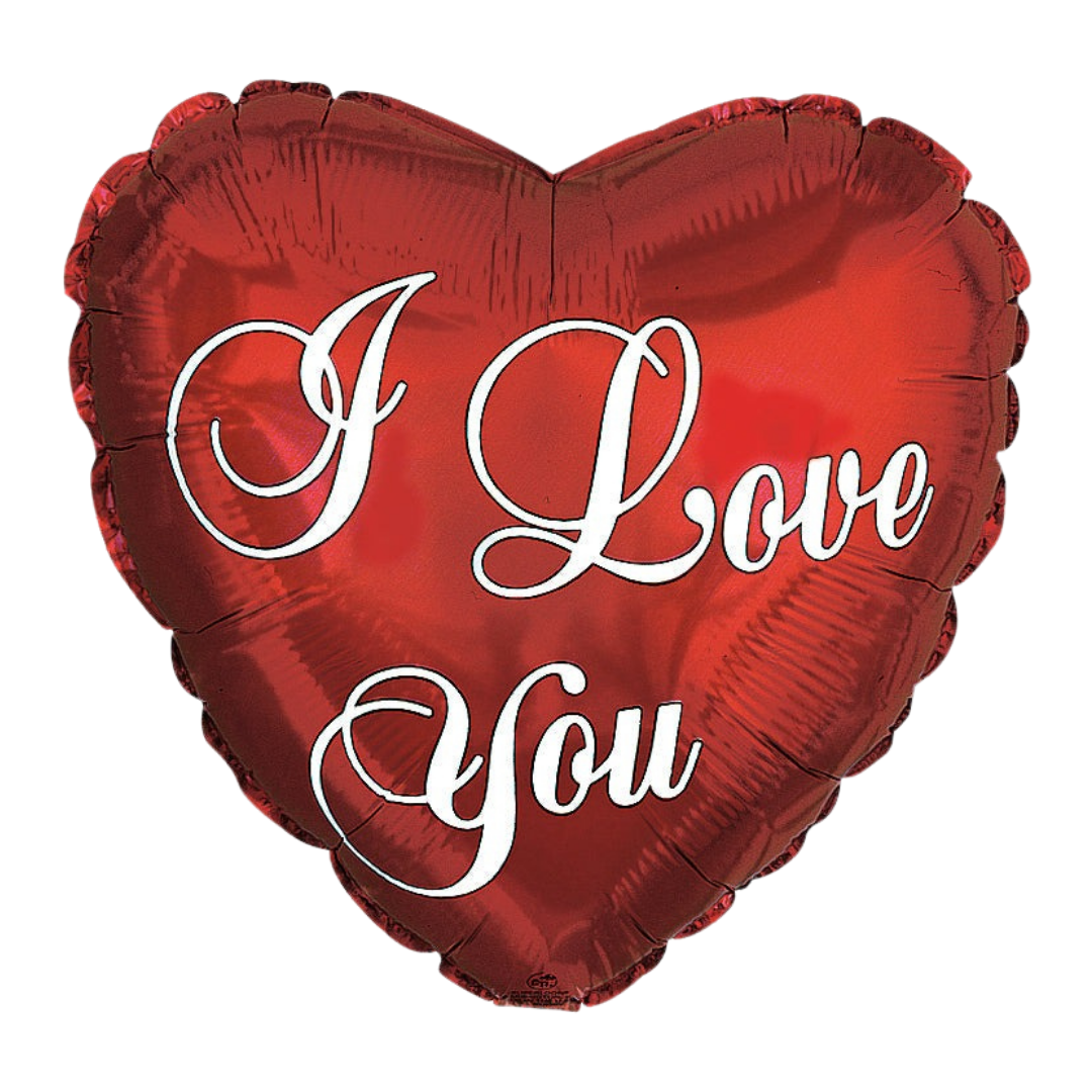 Red "I love You" Script Valentine’s Day Foil Balloon, 18in