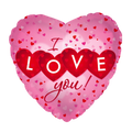 Pink "I Love You" Valentine’s Day Heart Foil Balloon, 18in