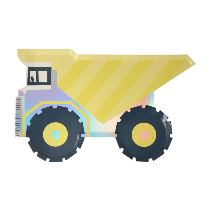 Dump Truck Construction Theme Plate