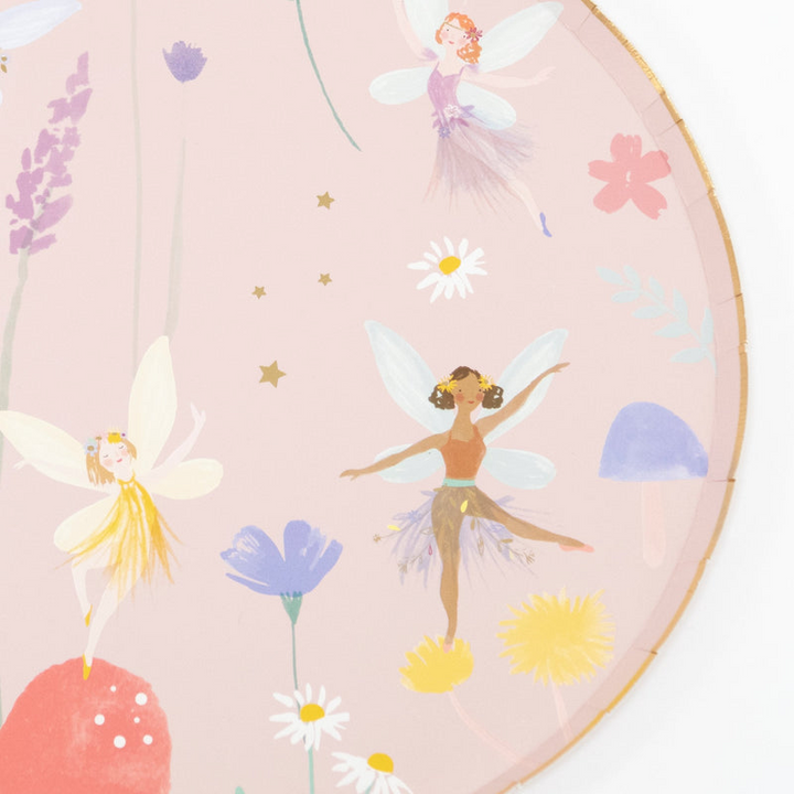 Pink Fairy Large Dinner Plates